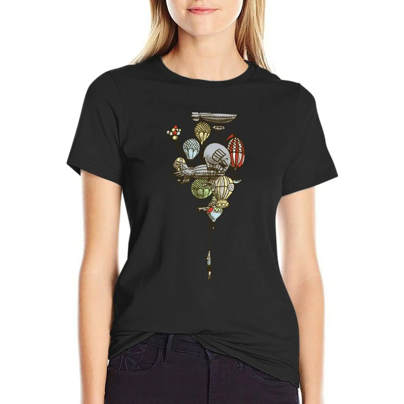 The Great Balloon Adventure T-Shirt sweat customizeds vintage Summer Women's clothing