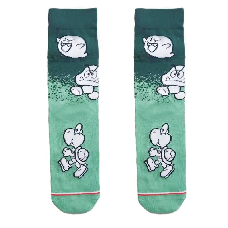 Японская игра Super Mario Bros Yoshi Красивые носки средней длины в подарок