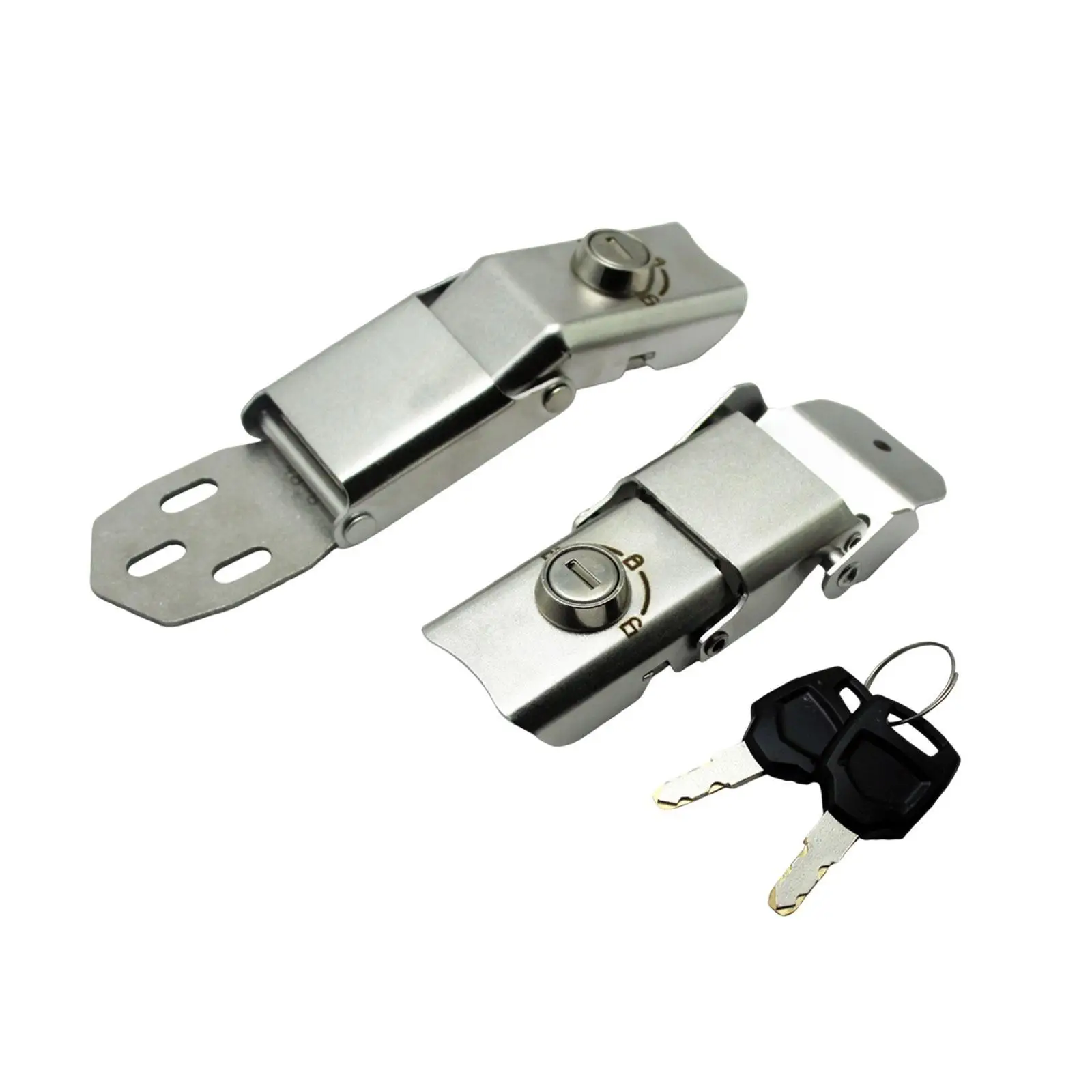 

Motorcycle Trunk Lock with Key Stainless Steel Repair Quick Release DIY Parts Replacement Fittings Accessory Tail Box Lock