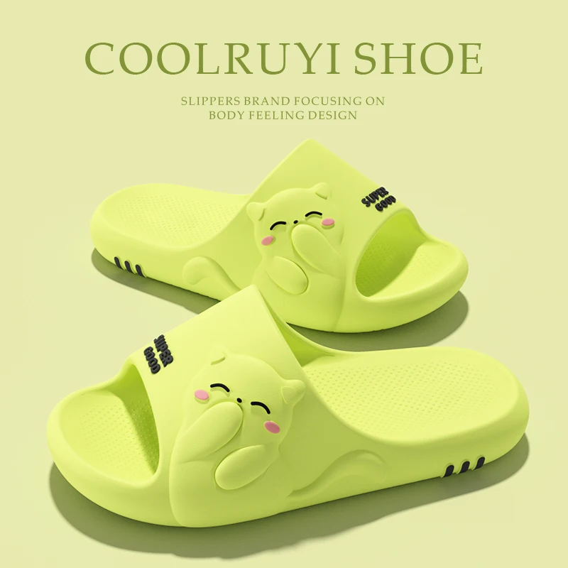 Couple Cartoon Cat Soft Sole Sides Summer 2026 Plus Size 36-45 Comfortable Home Eva Slippers Woman Slip On Wear-Resistant Shoes - view 2