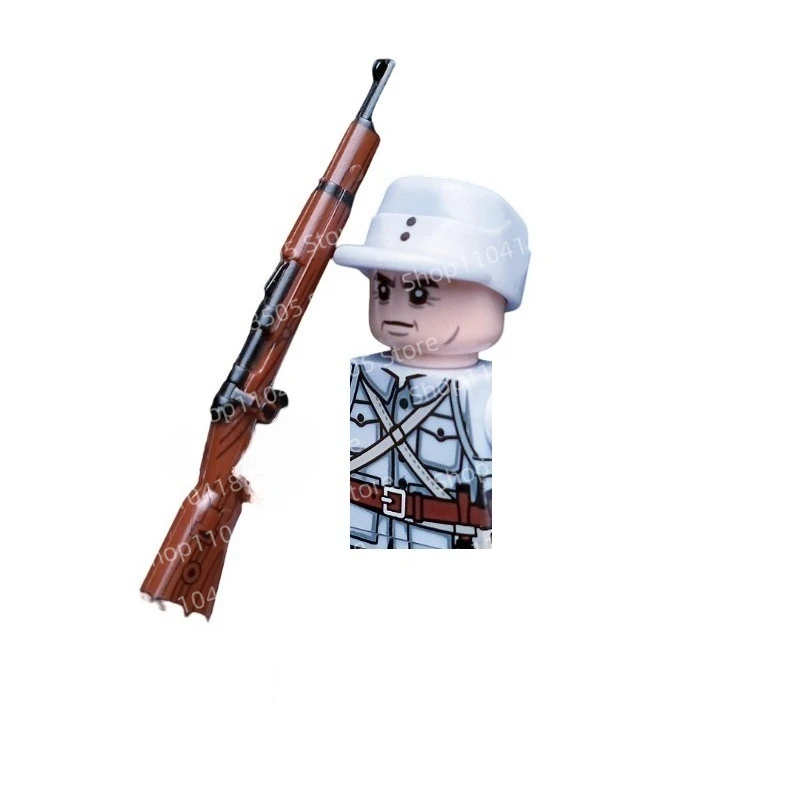 Personal militar MOC, líder de equipo, bloques de construcción, terceros, bloques de construcción de la Segunda Guerra Mundial, ensamblaje de soldado