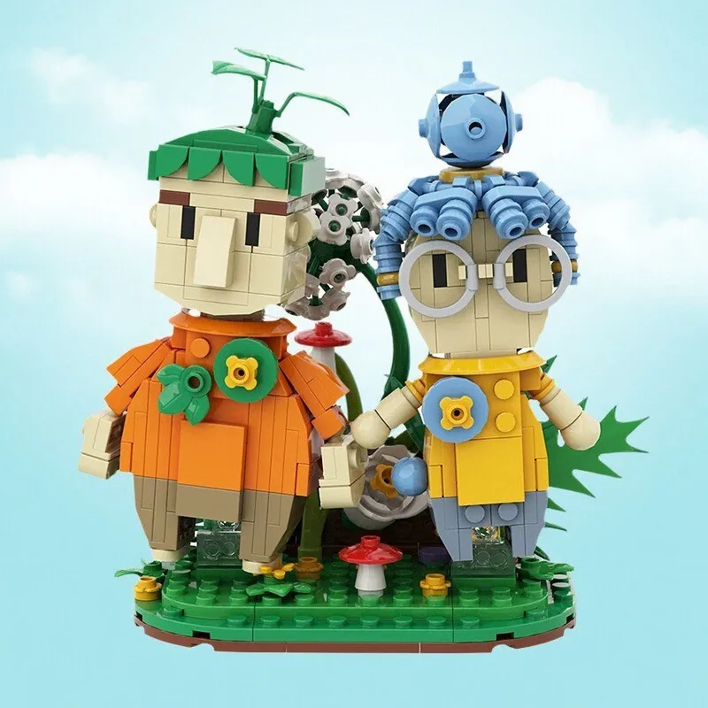 MOC креативный детский строительный блок, игрушки, игровая фигурка Коди, жена Сяомей, мультяшная кукла для двух игроков, модель, подарок на день рождения пары, орнамент
