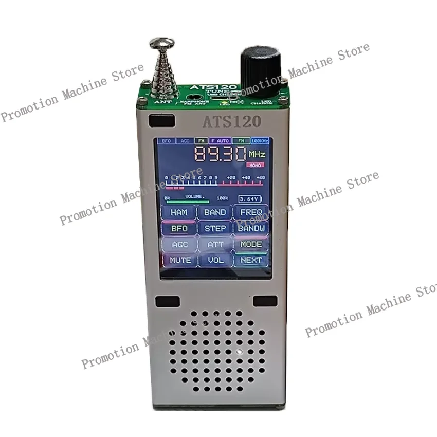 Receptor portátil ATS120 Bluetooth SSB FM RDS 64-108MHz AM LSB USB receptor de Radio de todas las bandas antena extendida Radio ATS100 ATS200