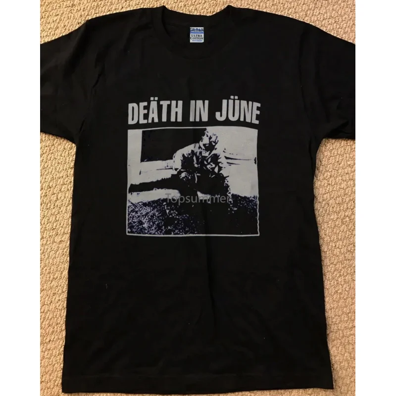 Death In June Shirt Vintage T Shirt Black Tee Shirt Neofolk Reprint Size S Xxl Mens T Shirt