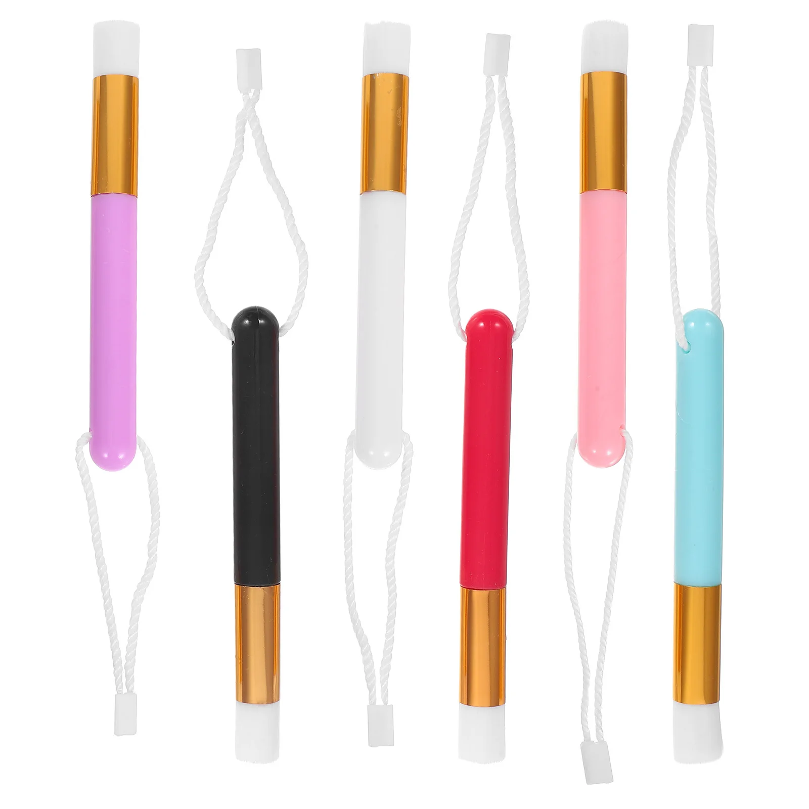 6 قطع من فرش المزج الصغيرة لخلط طلاء الحبر، تطبيق سلس، مقبض مريح، تصميم خفيف الوزن للأماكن الداخلية والخارجية #2