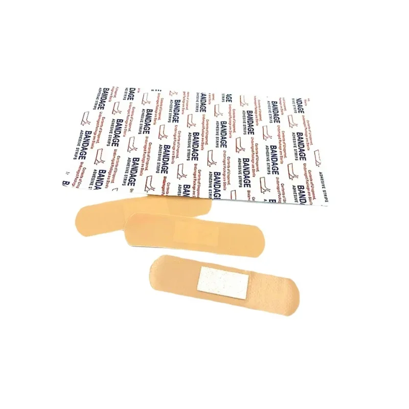 50pcs/set PE Waterproof Band Aid Wound Plasters Skin Wound Dressing Patch First Aid Strips Adhesive Bandages Woundplast