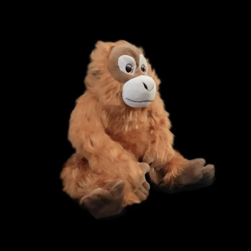 

Имитация гориллы, плюшевая игрушка, кукла, милая фигурка гориллы красного ворса, реалистичные животные, имитация мягкой куклы, кавайная игрушка, подарки