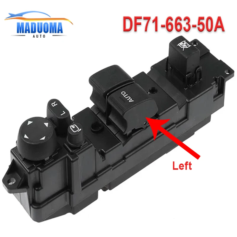 New Auto accessorie Electric Power Window Control Switch For Mazda 2 DF7166350A DF71-66-350A 03124290 High Quality