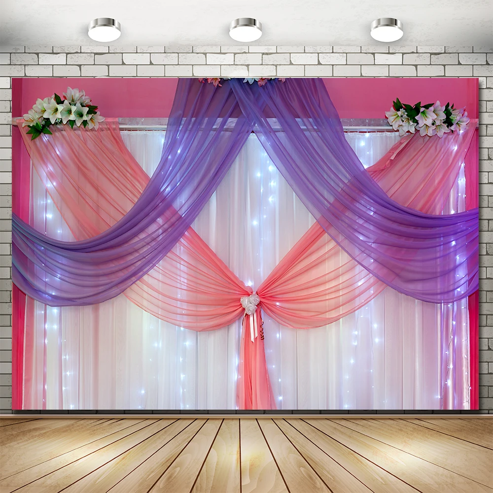 

Curtain Balloon Wedding Birthday Party Decoration Banner Photo Backdrops Poster Photographic Backgrounds Photocall Photo Studio