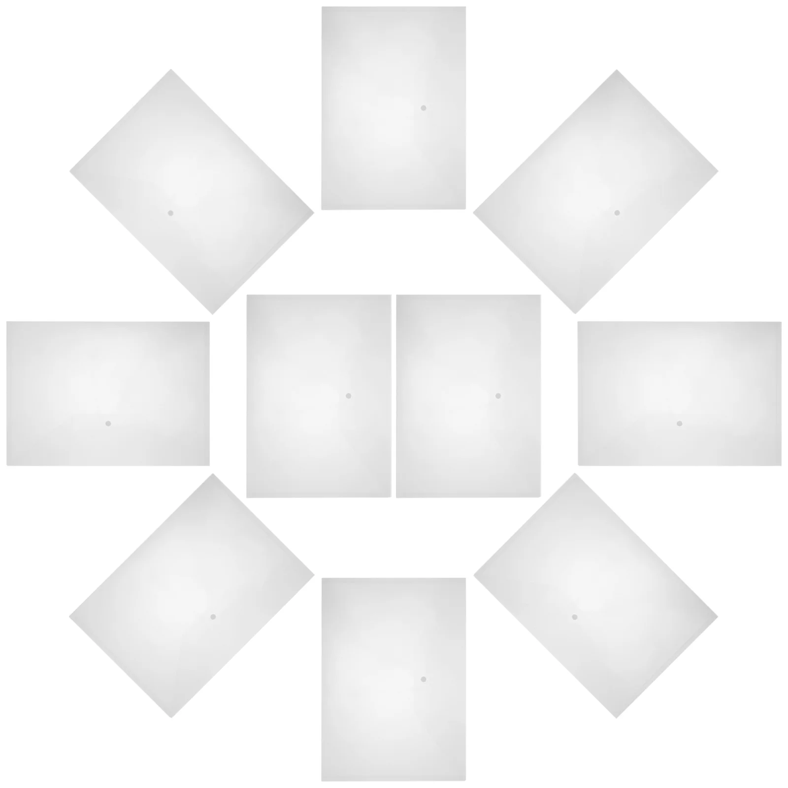 10 Pcs Transparent File Bag Organizers Office Supplies Holder Document Folders A3 Paper Storage Holders