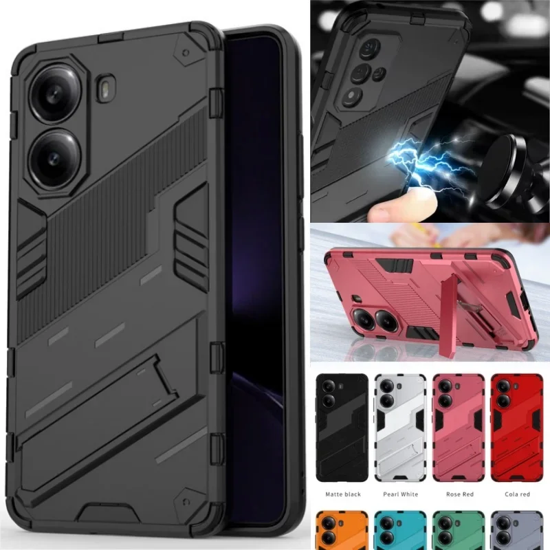 حافظة لهاتف Xiaomi Poco X7 Pro 5G حافظة مغناطيسية مضادة للصدمات لهاتف Pocophone Pocco X7Pro X 7 Pro 5G غطاء خلفي بمسند