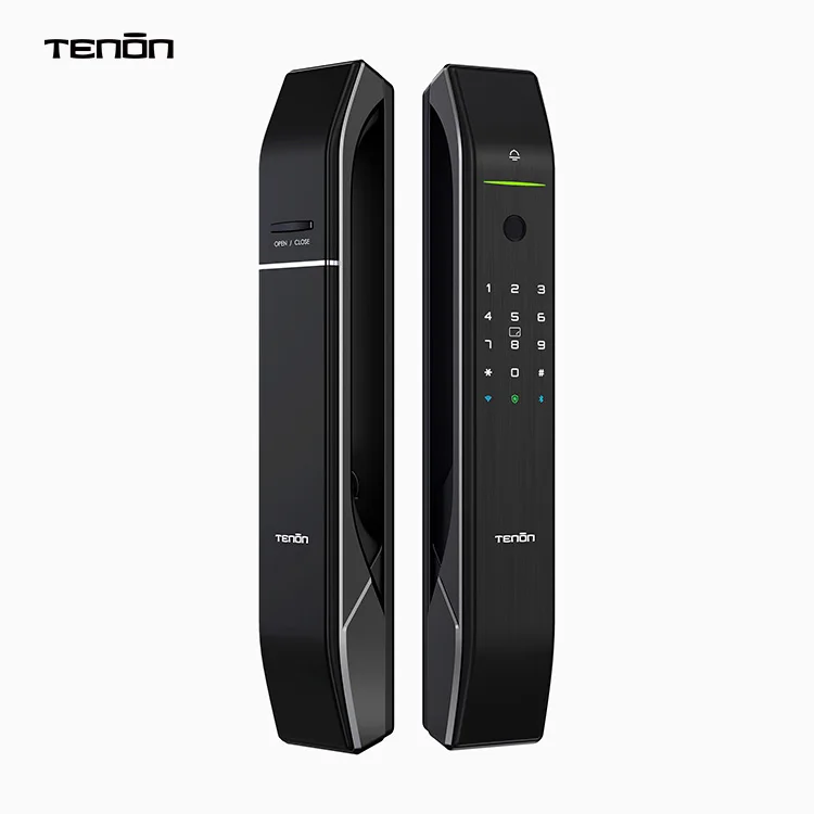 Tenon A7 Automatisch Tuya Smart Lock Telefoonbediening Keyless Digitaal Vingerafdruk Deurslot Rose Goud Met Deurbel