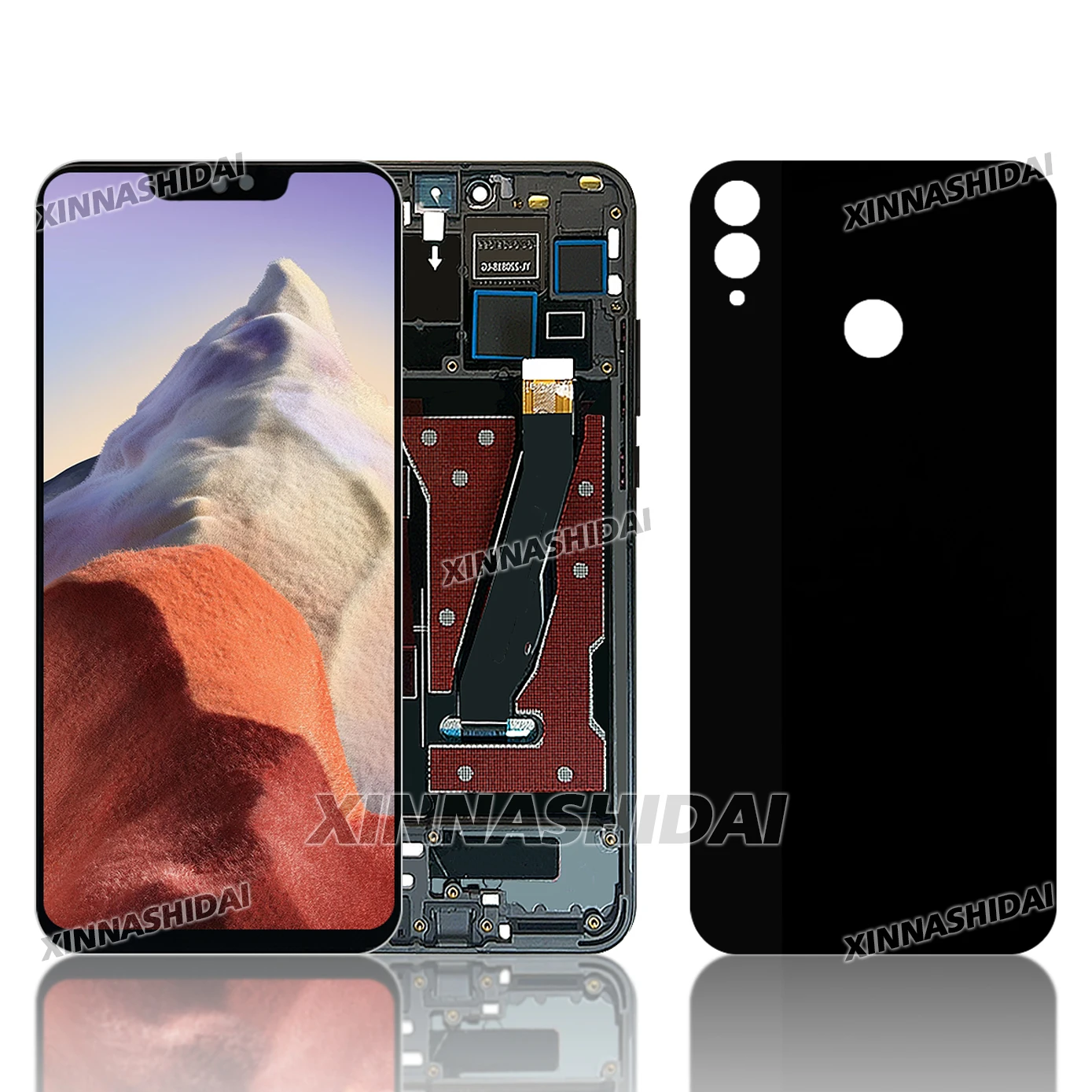 New Display For Huawei Honor 8X JSN-AL00 L22 L21 LCD DIsplay Touch Screen Frame and Battery Cover Digitizer Assembly Replacement
