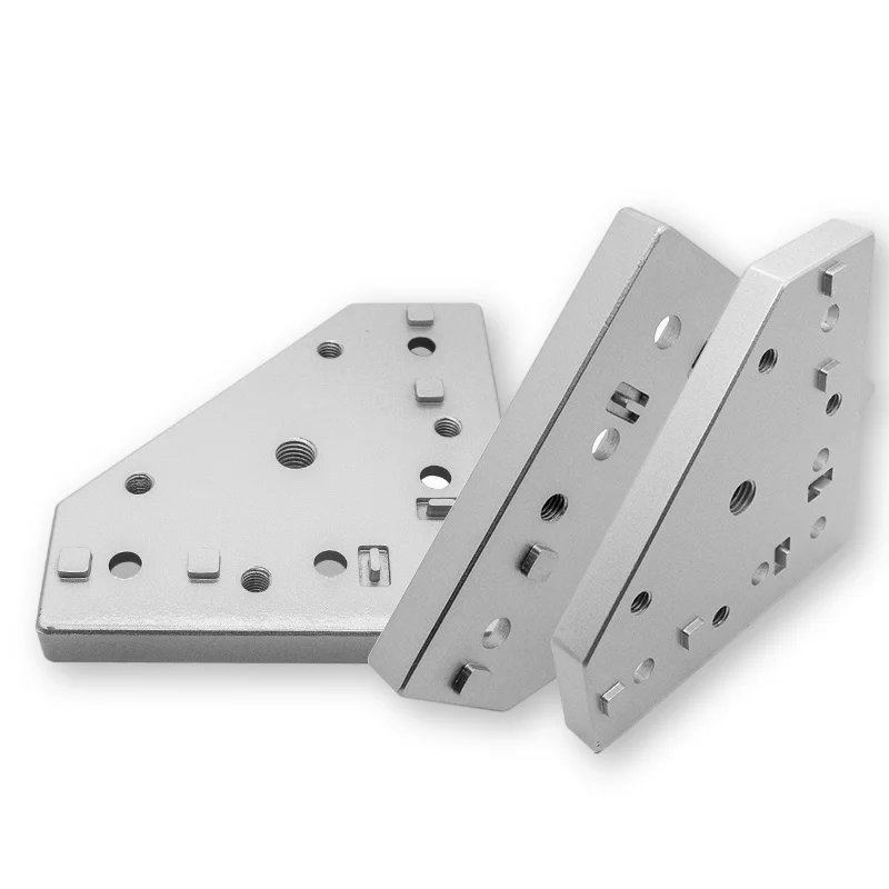 3030/4040 General lengthened end Face connecting Plate foot Shoe casters thickened Aluminum plate Support plate Corner bracket