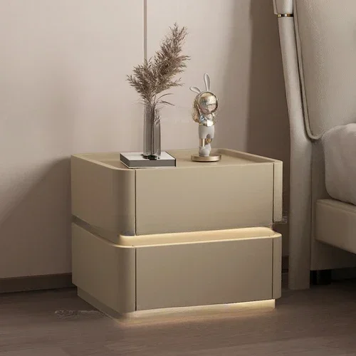 Nightstands quadrado nórdico infantil, Pequeno armazenamento Nightstands, Luxo