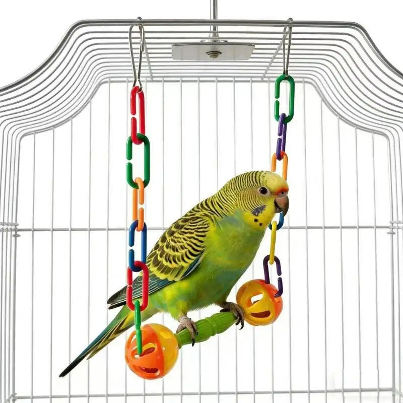 Hanging Cage Bird Toy for Small Birds and Routine Activity Use J0MC