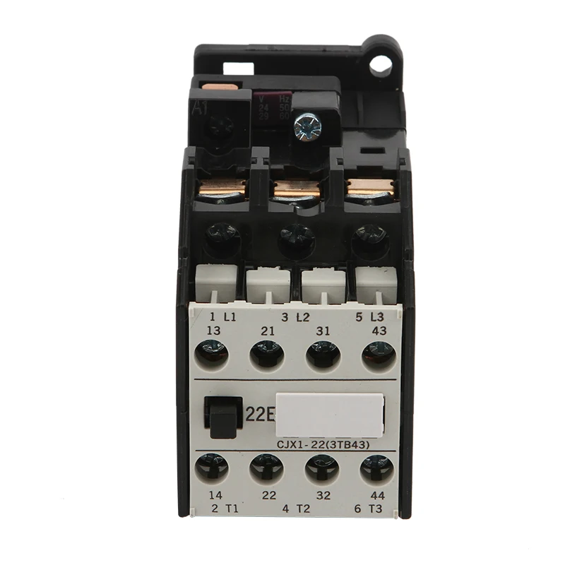 CJX1-22(3TB43) 3-Phase 3-Pole 2NC+2NO 22A AC Contactor 24 36 110 220,380V Coil Voltage