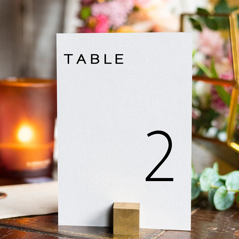 Waterproof Wedding Table Number Decals For Seating Vinyl Stickers Reception Decor Modern Minimal Wedding Template Decoration