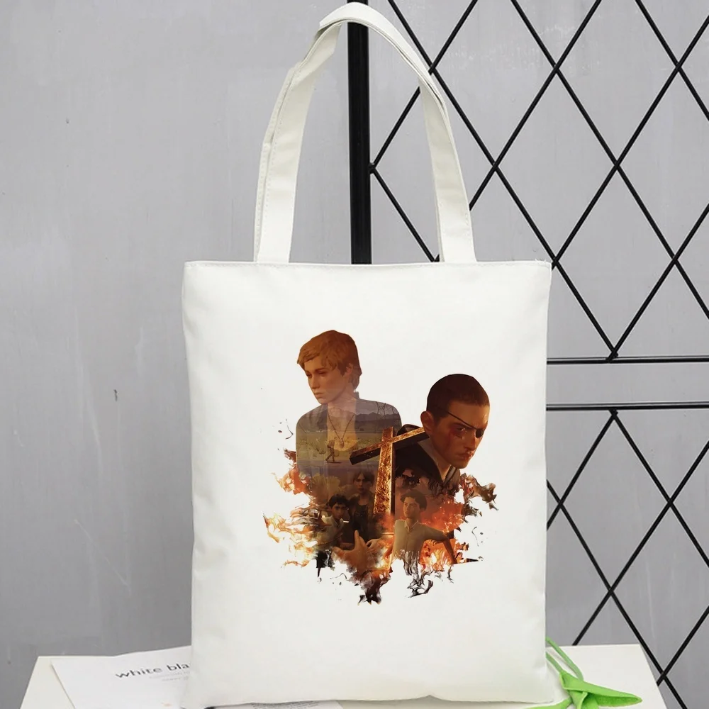 Life Is Strange tote bag shoulder  shopper personnalisable foldable bolsas de tela woman