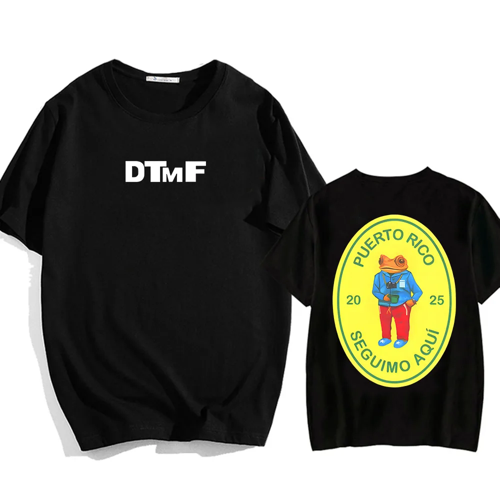 DTMF with Bear Cartoon Tshirts Debí Tirar Más Fotos Printing T-shirt Bad Bunny Hip Hop Mens Tee-shirt Cotton High Quality Tees