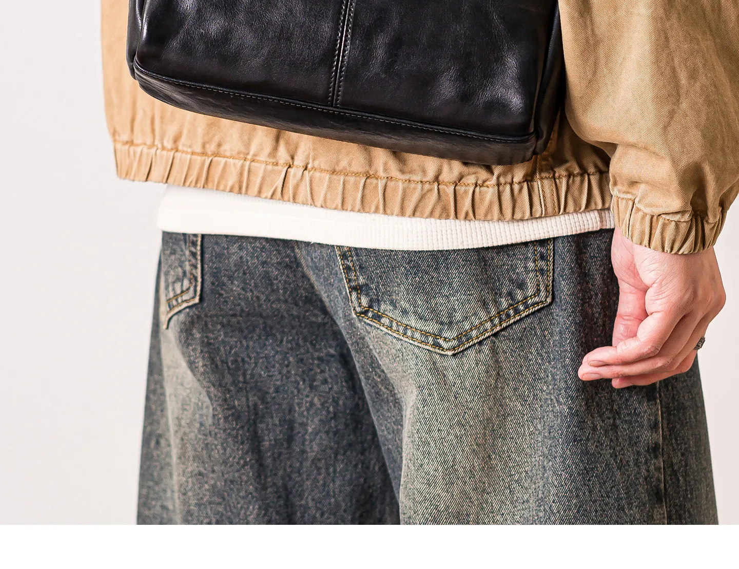 PNDME-Organizer handgefertigte Vintage-Umhängetasche aus echtem Leder für Herren, lässige Pendler-Luxus-Umhängetasche aus echtem Rindsleder. – Detail 9