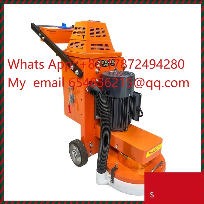 350 Type Built-in Fan Epoxy Floor Sander Cement Floor Refurbishment Grinder Small  Floor Grinder Dustfree Road Polishing G