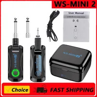 Sistema de guitarra inalámbrico de 2,4G, transmisor y receptor portátil recargable con compartimento de carga, sistema de Audio para electricidad