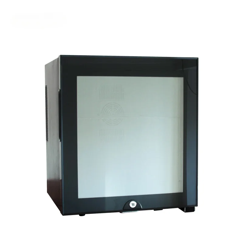 30L silent compact hotel mini bar fridge glass door