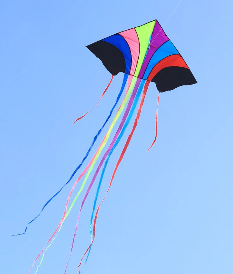 free shipping large rainbow kites flying breeze outdoor toys for adults parachute inflatable games cerf volant enfants kevlar