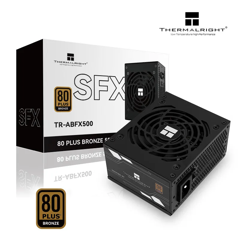 Thermalright TR-ABFX500 สีดํา SFX เหรียญทองแดงตรง Mini ขนาดเล็กแหล่งจ่ายไฟ ITX ขนาดเล็กติดตั้ง PSU ขนาดเล็ก