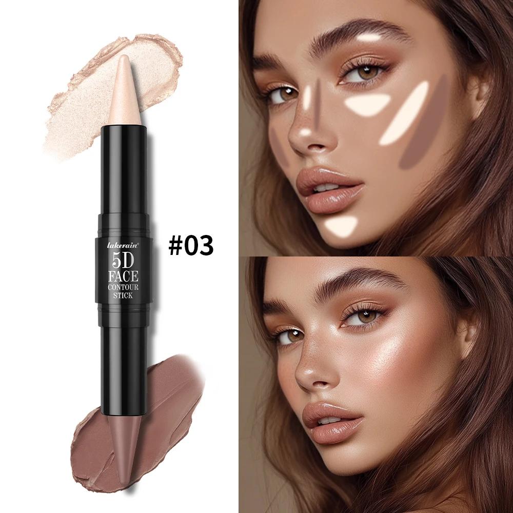 

Double-ended dual-purpose high-light trimming stick, three-dimensional contour, nose shadow, facial shape, brighten and trimming