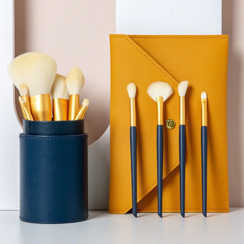 Maange professional makeup brush set, 12 pieces, concealer base, eye shadow, mixed powder rouge brush, beauty tools with bag