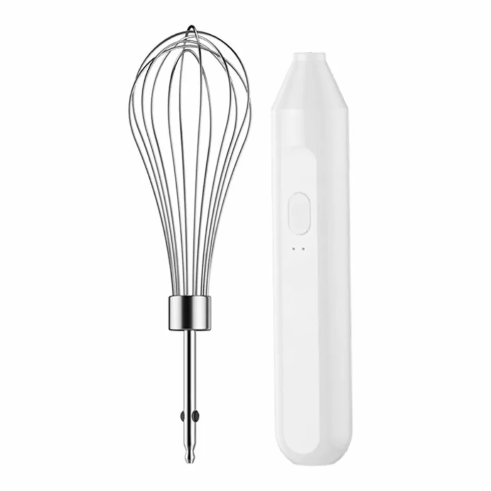

Kitchen Baking Tool Handheld Electric Egg Whisk Rechargeable Effortless Coffee Milk Frother Cordless Egg Beater Drink Shop