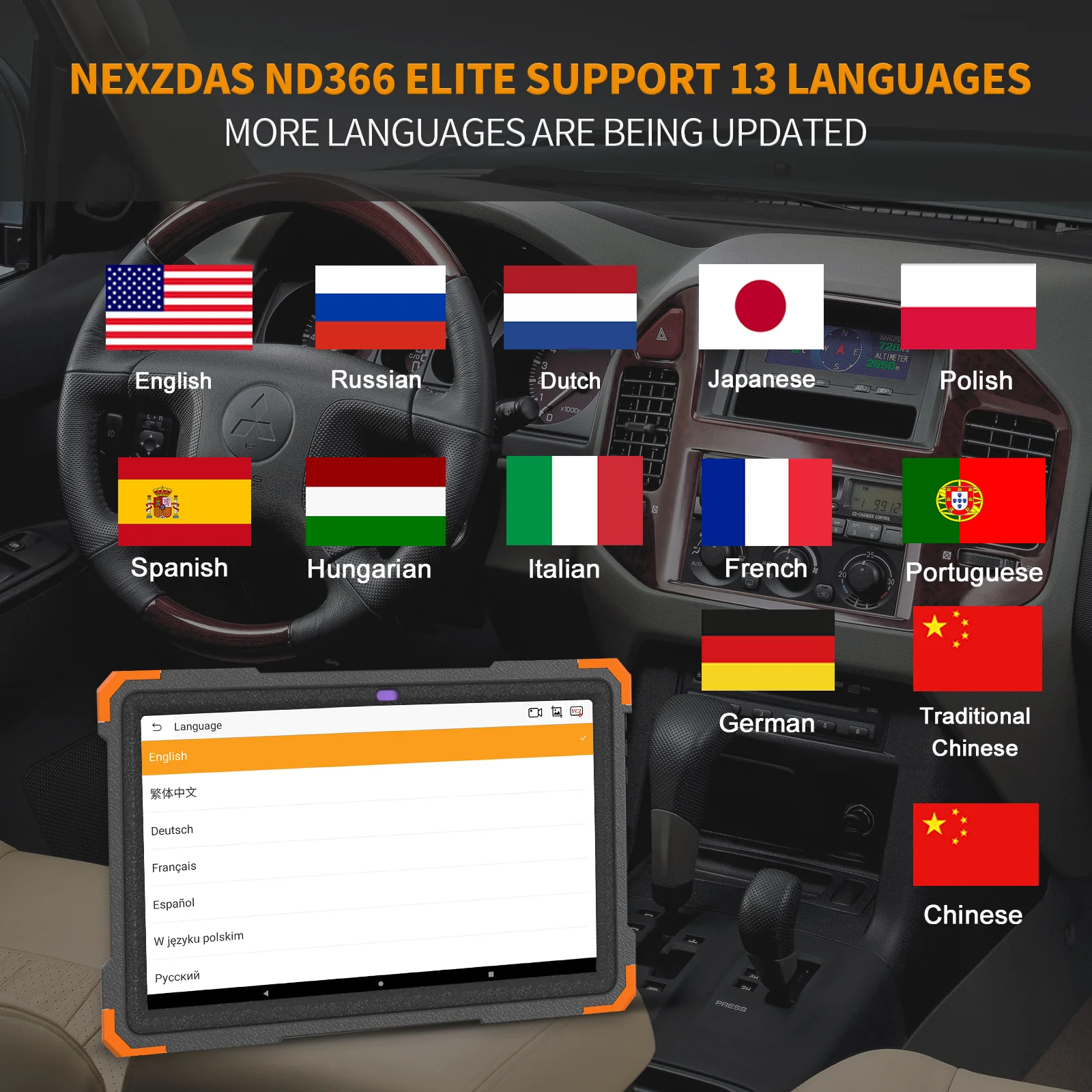 10.1 Inch Tablet Computer Auto Diagnostic Tool,Bigger Screen with Smooth Operation Professional Diagnostic Tool for Car