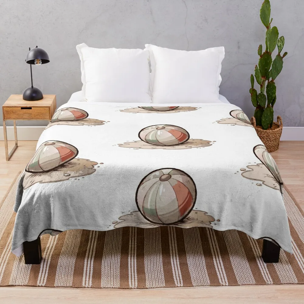 

Пляжный мяч и песок, одеяло для пикника, летние постельные принадлежности, одеяла