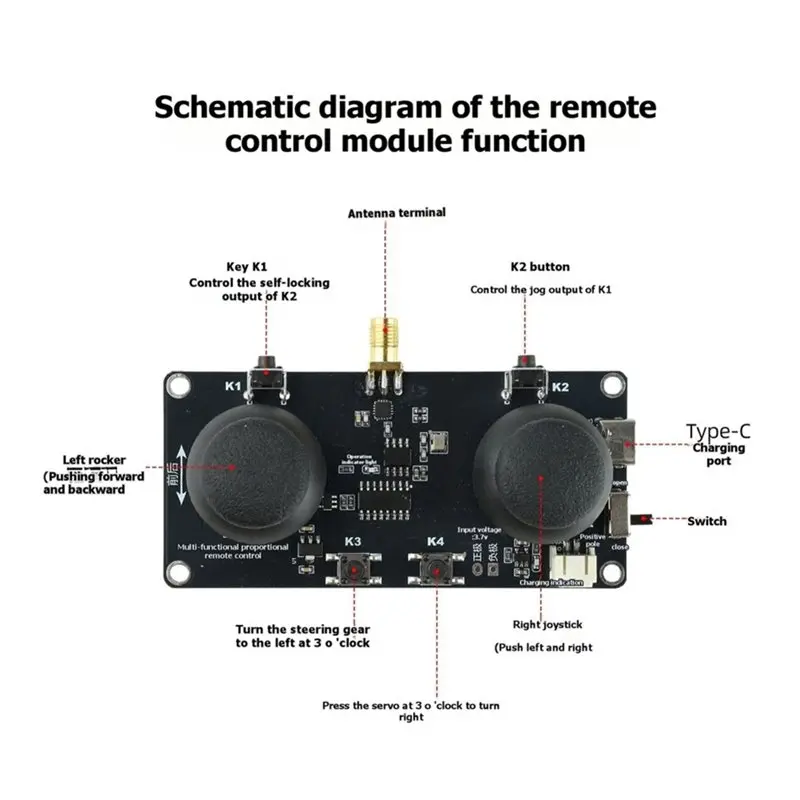 WCS-RC Controller Motor Driver 2.4G Module