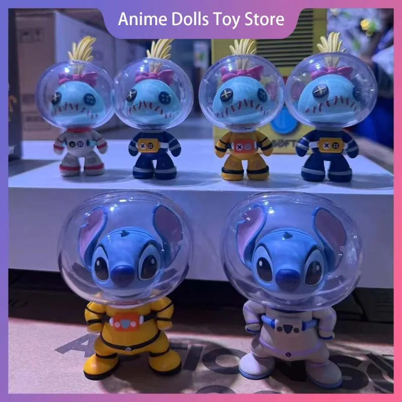 

Подлинная Disney Blind Box World Beyond Series 2, астронавт, стежок, Scrump, модная мультяшная фигурка, милый настольный орнамент, модель, игрушка в подарок