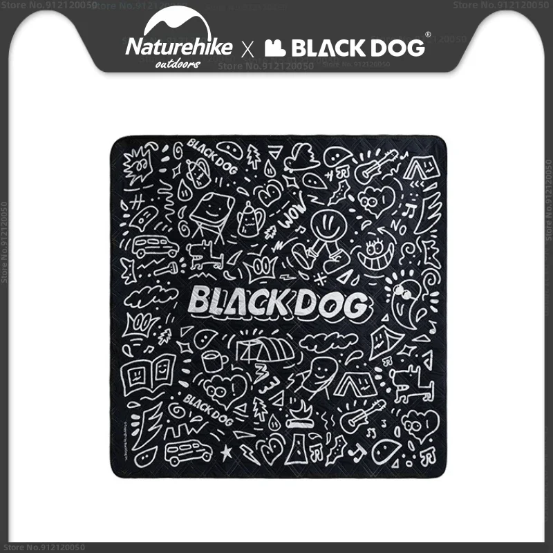 BLACKDOG Portable Outdoor Picnic Mat Thickened Moisture-proof Mat Graffiti Tide Cool Fashion Ultra-Light Waterproof Camping Mat