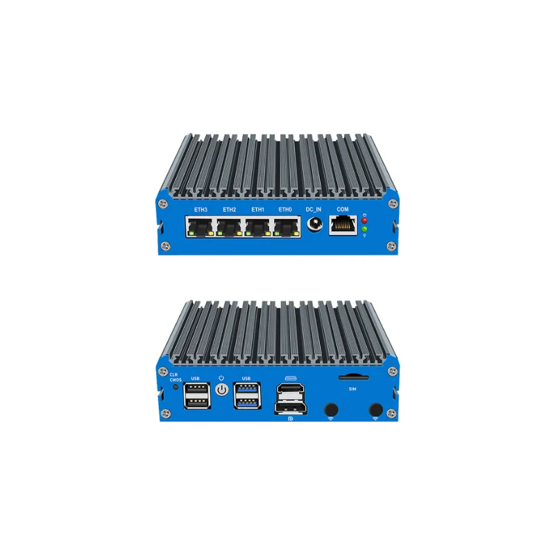 Ikuaios lüfter loser mini pc n100 4lan intel i226 2,5 gbe kompatibler pfsense vyos mikro tik für firewall router host g48s 1264np 4l