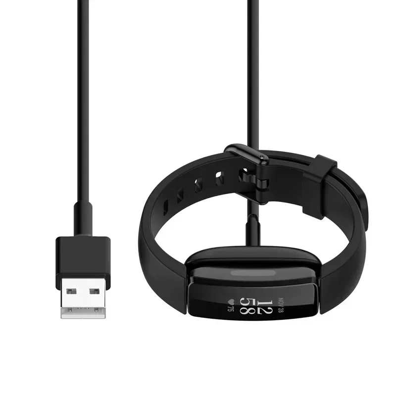 Fitbit Inspire 2 교체용 USB 충전 케이블 코드 클립 도크, Fitbit Inspire 2 / Fitbit Ace3, 1m, 30cm 충전기 케이블