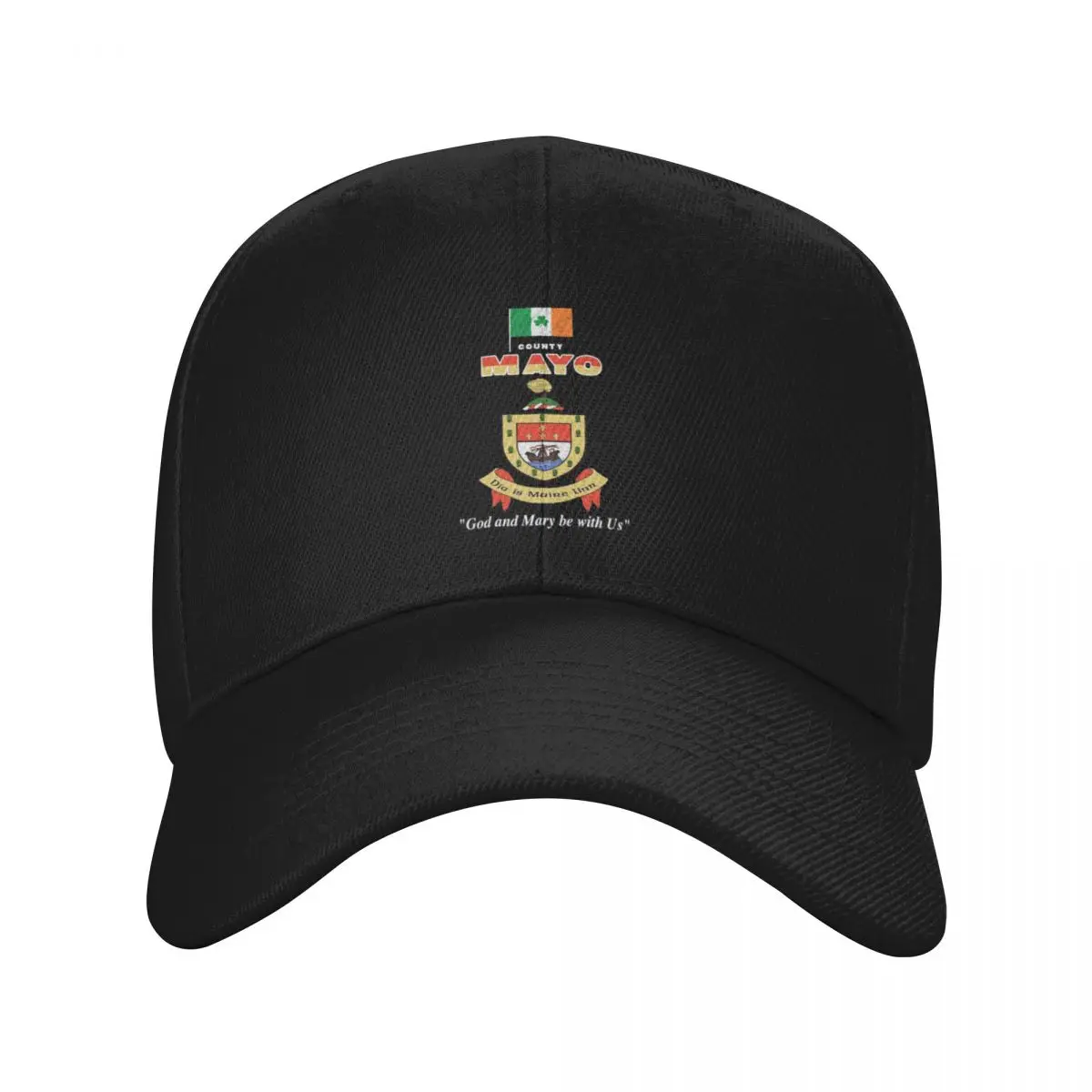 

COUNTY MAYO IRELAND - OFFICIAL CREST Baseball Cap Brand Man cap Luxury Hat black Luxury Man Hat Men's Hats Women's