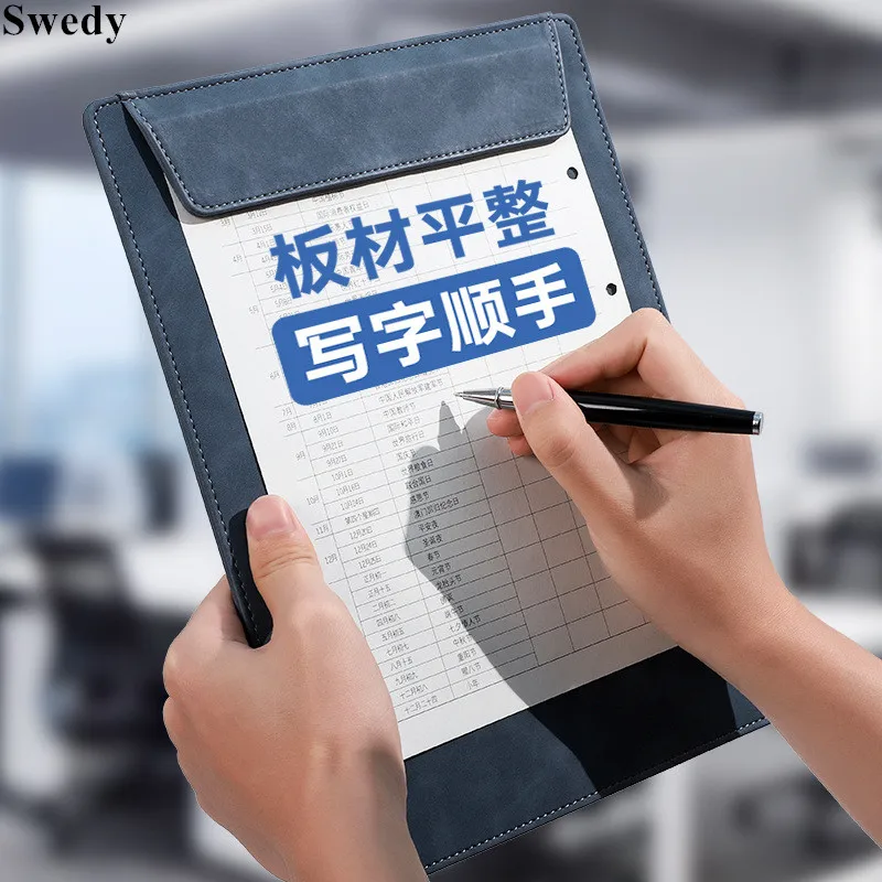 A4 PU Leather Magnetic Writing Board School Office File Clip Folder Document Organizer Writing Pad Menu Paper Clipboard