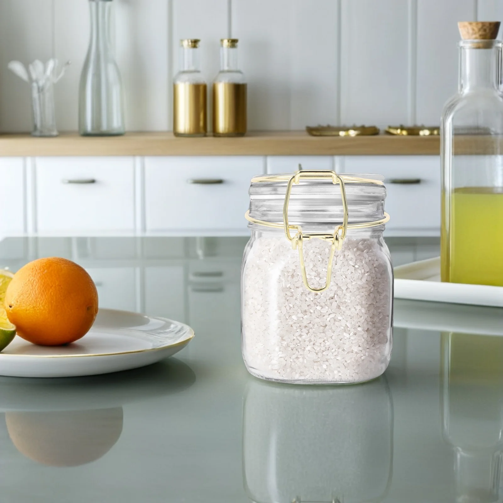 

8 Pcs Glass Storage Tank Clamp Food Jars Locking Part Can Sealing Fastening Replacement