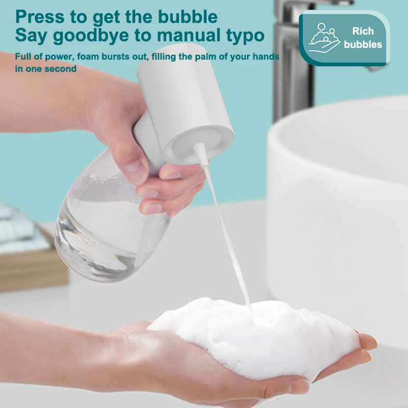 موزع شامبو رغوي كهربائي، موزع صابون، بخاخ شامبو للحمام
