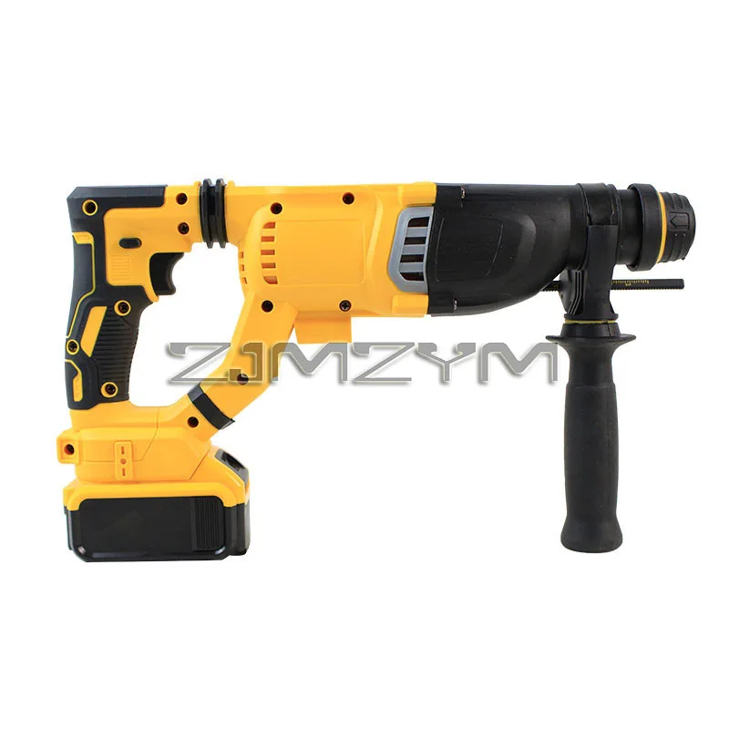 Imagem -02 - Broca sem Escova de Velocidade Variável D-handle Multifuncional Industrial Recarregável Martelo Rotativo