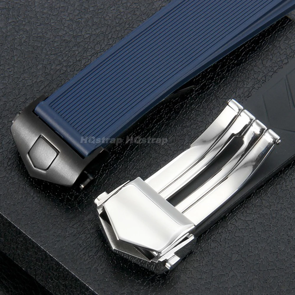 18mm 20mm Stainless Steel Watch Buckle for TAG Heuer Strap Folding Clasp for Silicone Leather Watchband Double Button Buckles