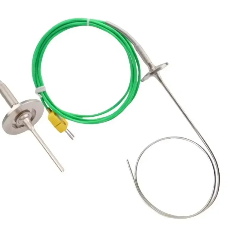 Cleaned Title KF25 Flanged K Type Thermocouple Stainless Steel Flexible Probe Temperature Sensor Optimized Title KF25 Flanged