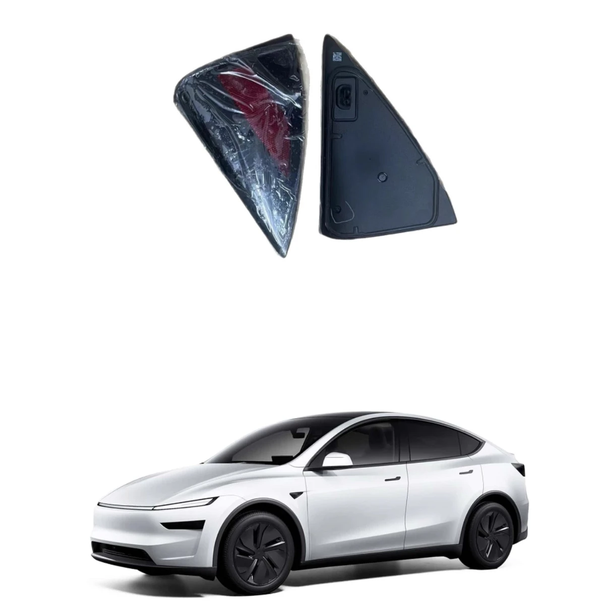

2025 for Tesla model Y Juniper left charging port cover red decorative panel