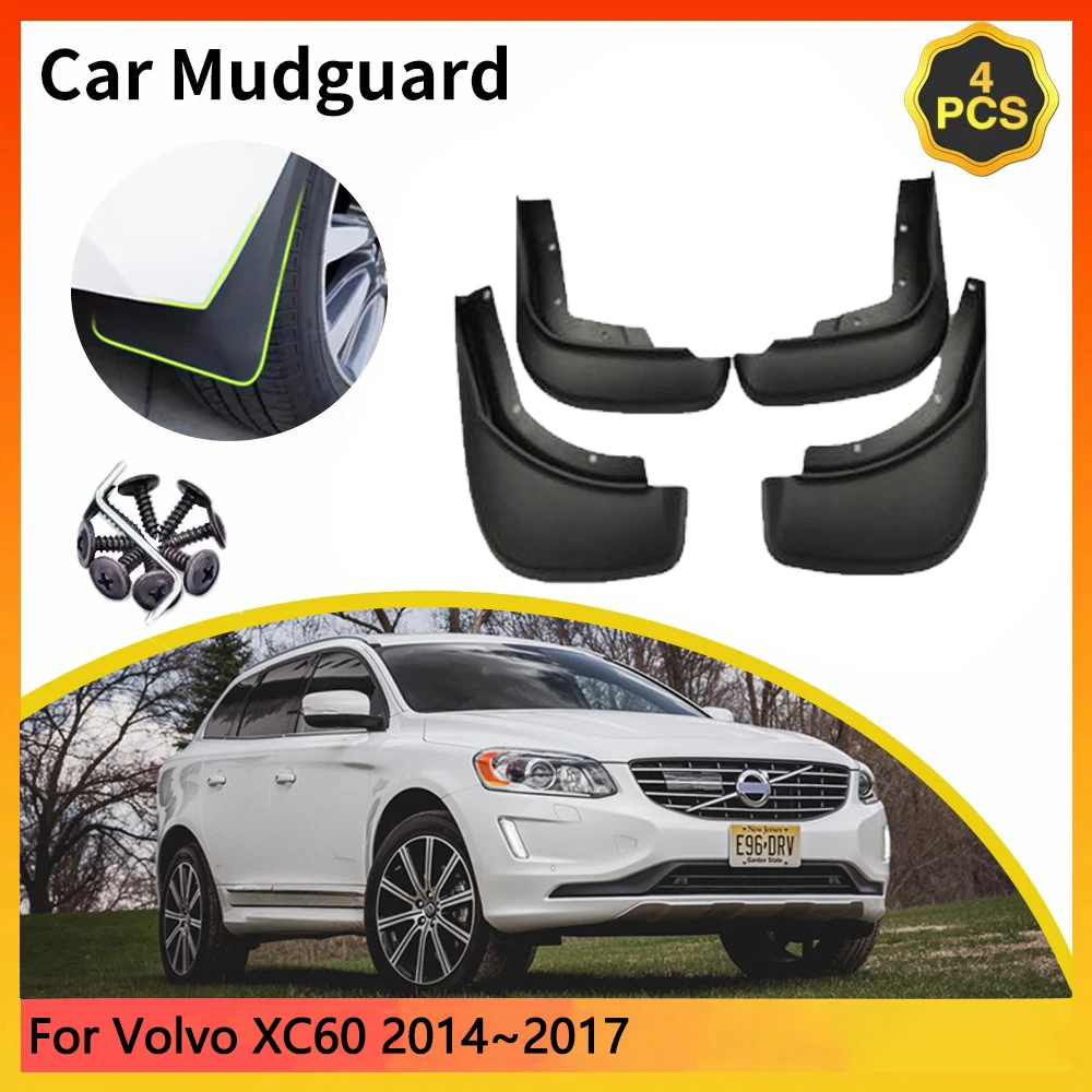 

For Volvo XC60 2014~2017 2015 2016 MK1 facelift Car Mudguards Mudflap Mudguard Splash Guards Mud Flaps Fender accessories Auto