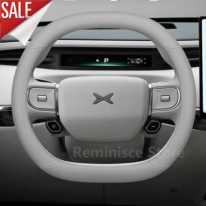 Leather Car Steering Wheel Cover For Xpeng G6 P7+ G9 X9 2023 2024 2025 2026 Car Styling Auto Steering Wheel Xpeng G6 Accessories